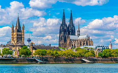Cathedral and St Martin Church, Cologne